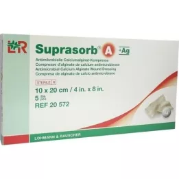 SUPRASORB A+Ag Antimik.Cal.Alginat Kompr.10x20 cm, 5 unid