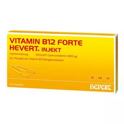 VITAMIN B12 HEVERT forte Inyectar Ampollas, 10X2 ml