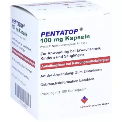 PENTATOP 100 mg cápsulas cápsulas duras, 100 uds