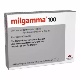 MILGAMMA 100 mg comprimidos recubiertos, 30 uds