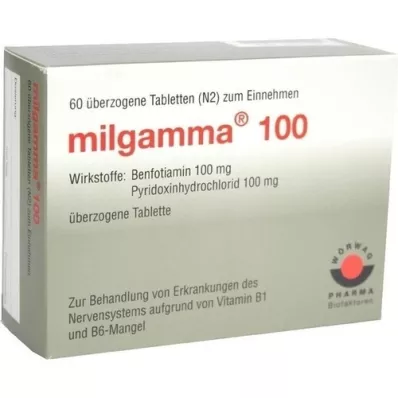 MILGAMMA 100 mg comprimidos recubiertos, 60 uds