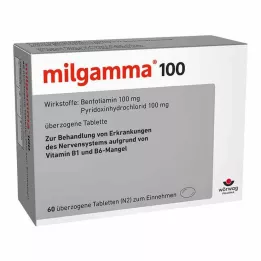 MILGAMMA 100 mg comprimidos recubiertos, 60 uds