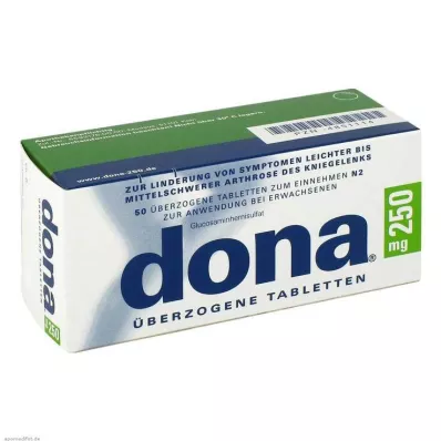 DONA 250 mg comprimidos recubiertos, 50 uds