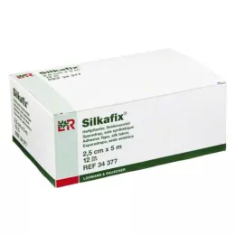 SILKAFIX Yeso adhesivo 2,5 cmx5 m núcleo de cartón, 12 uds