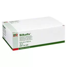 SILKAFIX Yeso adhesivo 2,5 cm x 9,2 m núcleo de cartón, 12 uds