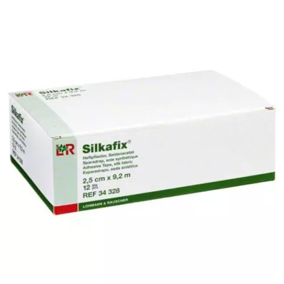 SILKAFIX Yeso adhesivo 2,5 cm x 9,2 m núcleo de cartón, 12 uds