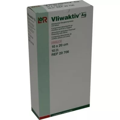 VLIWAKTIV AG Comp. absorbente de carbón activado con plata 10x20 cm, 10 uds