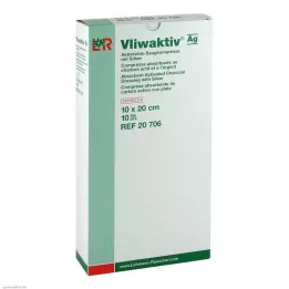 VLIWAKTIV AG Comp. absorbente de carbón activado con plata 10x20 cm, 10 uds