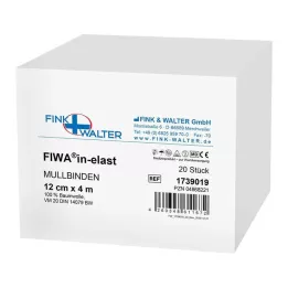 MULLBINDEN 12 cmx4 m 100% algodón, 20 piezas