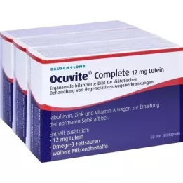 OCUVITE Cápsulas completas de luteína 12 mg, 180 uds