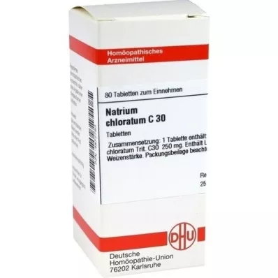 NATRIUM CHLORATUM C 30 comprimidos, 80 uds