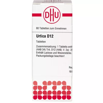 URTICA D 12 pastillas, 80 uds