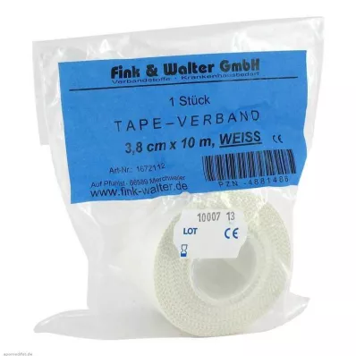 TAPE-Venda 3,8 cmx10 m blanca, 1 ud