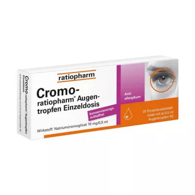 CROMO-RATIOPHARM Gotas oculares monodosis, 20X0,5 ml