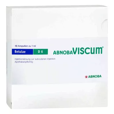 ABNOBAVISCUM Betulae D 6 Ampollas, 48 uds ABNOBAVISCUM Betulae D 6 Ampollas, 48 uds