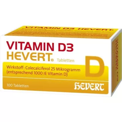 VITAMIN D3 HEVERT comprimidos, 100 uds