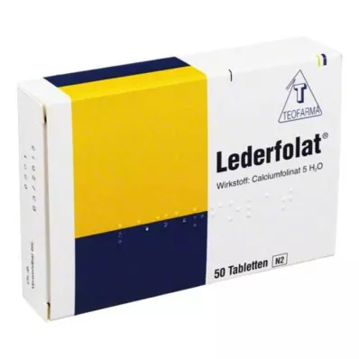 Tabletas de Lederfolat, 50 piezas