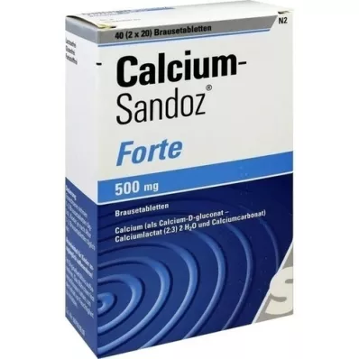 CALCIUM SANDOZ forte Comprimidos efervescentes, 2X20 uds