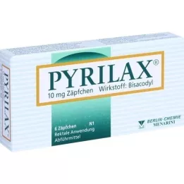 PYRILAX 10 mg supositorios, 6 uds