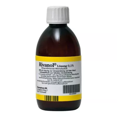 Solución de rivanol al 0,1%, 300 ml