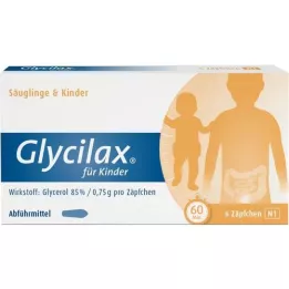 GLYCILAX Supositorios para niños, 6 uds