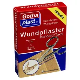 GOTHAPLAST Parche para heridas stand.6 cmx1 m cortado, 1 ud