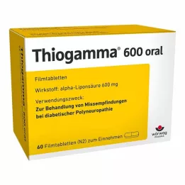 THIOGAMMA 600 comprimidos recubiertos con película oral, 60 unidades