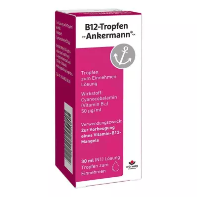 B12 ANKERMANN gotas, 30 ml B12 ANKERMANN gotas, 30 ml