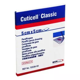 CUTICELL Gasa clásica para heridas 5x5 cm, 5 uds