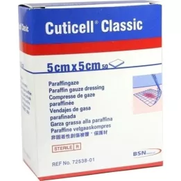 CUTICELL Gasa clásica para heridas 5x5 cm, 50 uds