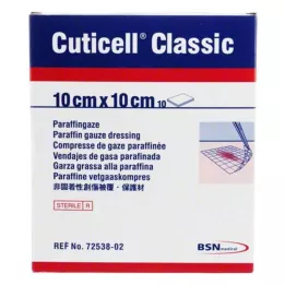 CUTICELL Gasa clásica para heridas 10x10 cm, 10 uds
