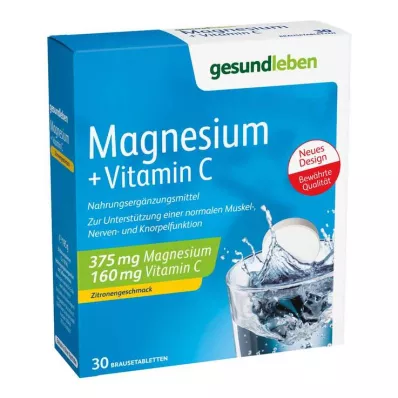 GESUND LEBEN Magnesio+Vitamina C Comprimidos Efervescentes, 3X10 uds