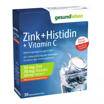 GESUND LEBEN Zinc+Histidina+Vit.C Comprimidos Efervescentes, 3X10 uds