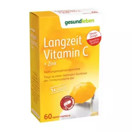 GESUND LEBEN Cápsulas de vitamina C+zinc de larga duración, 60 uds