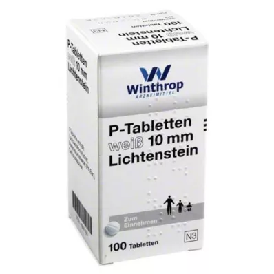 P TABLETTEN blanco 10 mm, 100 unid