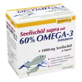 SEEFISCHÖL Supra con 60% de omega-3 cápsulas blandas, 100 uds