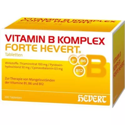 VITAMIN B KOMPLEX comprimidos forte Hevert, 200 uds