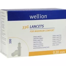 WELLION Lancetas 33 G, 200 uds
