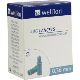 WELLION Lancetas 28 G, 50 uds