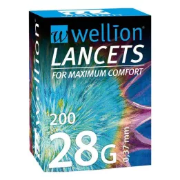 WELLION Lancetas 28 G, 200 uds