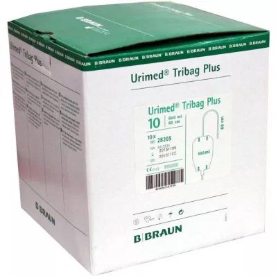 URIMED Manguito orina Tribag Plus 500ml 50cm ester., 10 uds