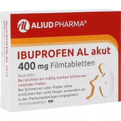 IBUPROFEN AL 400 mg comprimidos recubiertos con película, 10 unidades