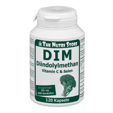 DIM Diindolilmetano 250 mg cápsulas vegetales, 120 uds DIM Diindolilmetano 250 mg cápsulas vegetales, 120 uds