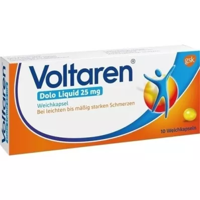 VOLTAREN Dolo Líquido 25 mg cápsulas blandas, 10 uds