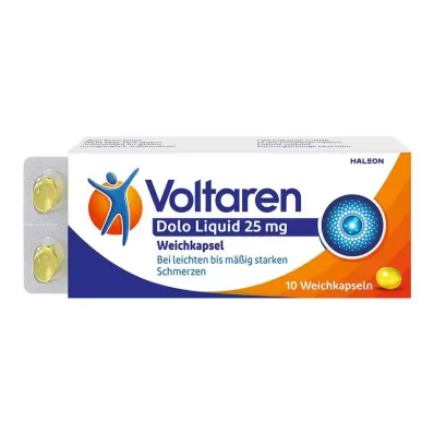 Voltaren Dolo Liquid 25 mg cápsulas blandas, contra el dolor de espalda, 20 piezas