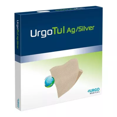 URGOTÜL Gasa plateada para heridas de 5x5 cm, 10 uds
