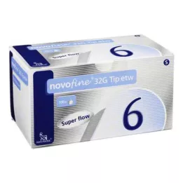 NOVOFINE Cánulas de 6 mm 32 G Tip sth, 100 uds