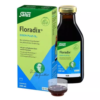 FLORADIX Tónico vegano de hierro y B12, 250 ml FLORADIX Tónico vegano de hierro y B12, 250 ml