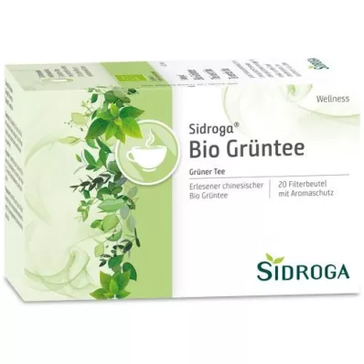 SIDROGA Bolsa de filtro de té verde Wellness, 20X1,7 g