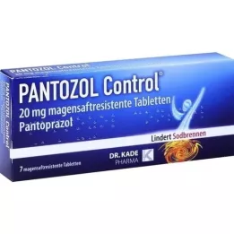 PANTOZOL Control 20 mg comprimidos con recubrimiento entérico, 7 uds